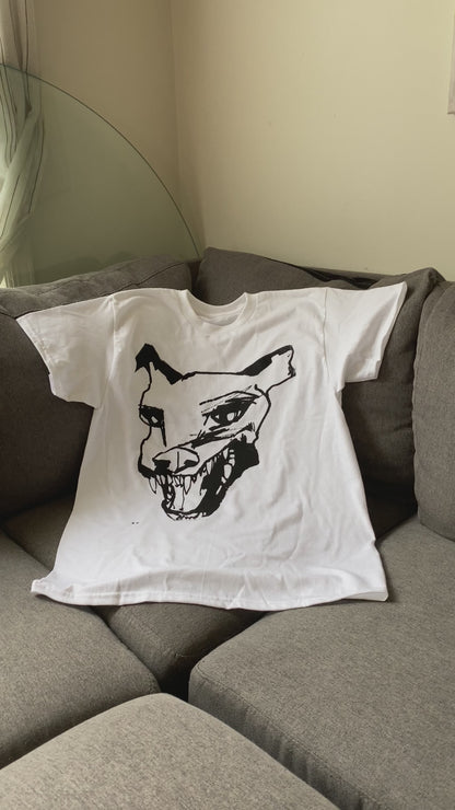 Black “Dawg” White T